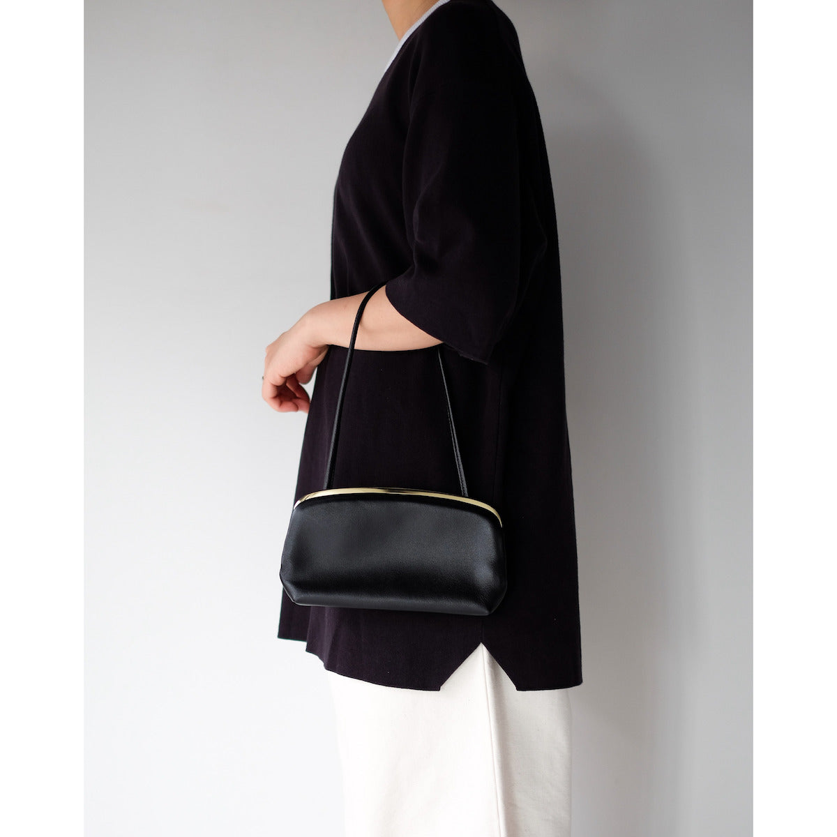 morphee SAC À MAIN / Framed One Shoulder Bag / BLACK(GOLD)