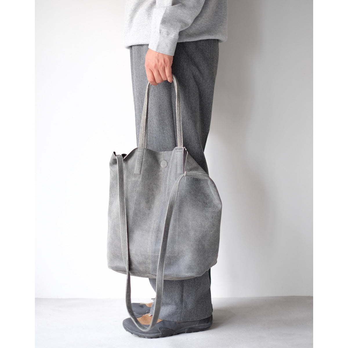 morphee / 3way Medium Tote(L Shoulder) / Distress Black