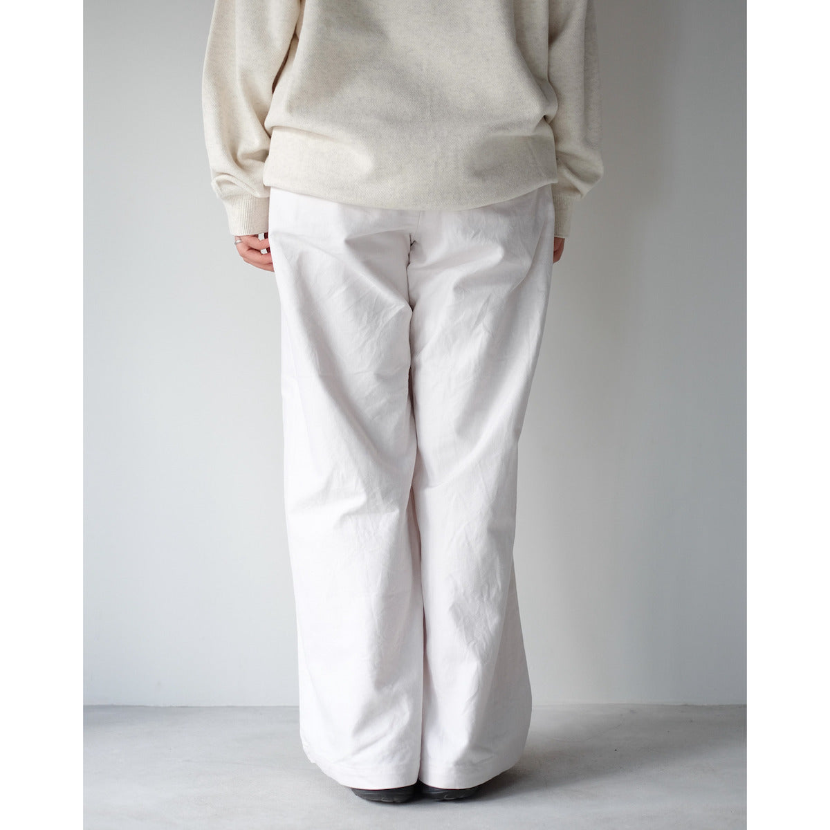 YAECA WOMEN / Wide Chino / KUSAKI IVORY