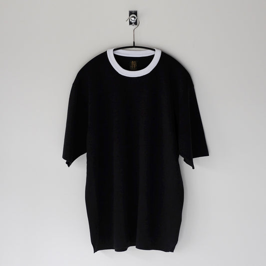 BATONER exclusive for TOOLS / 32G Smooth Knit T-Shirt / BLACK&WHITE