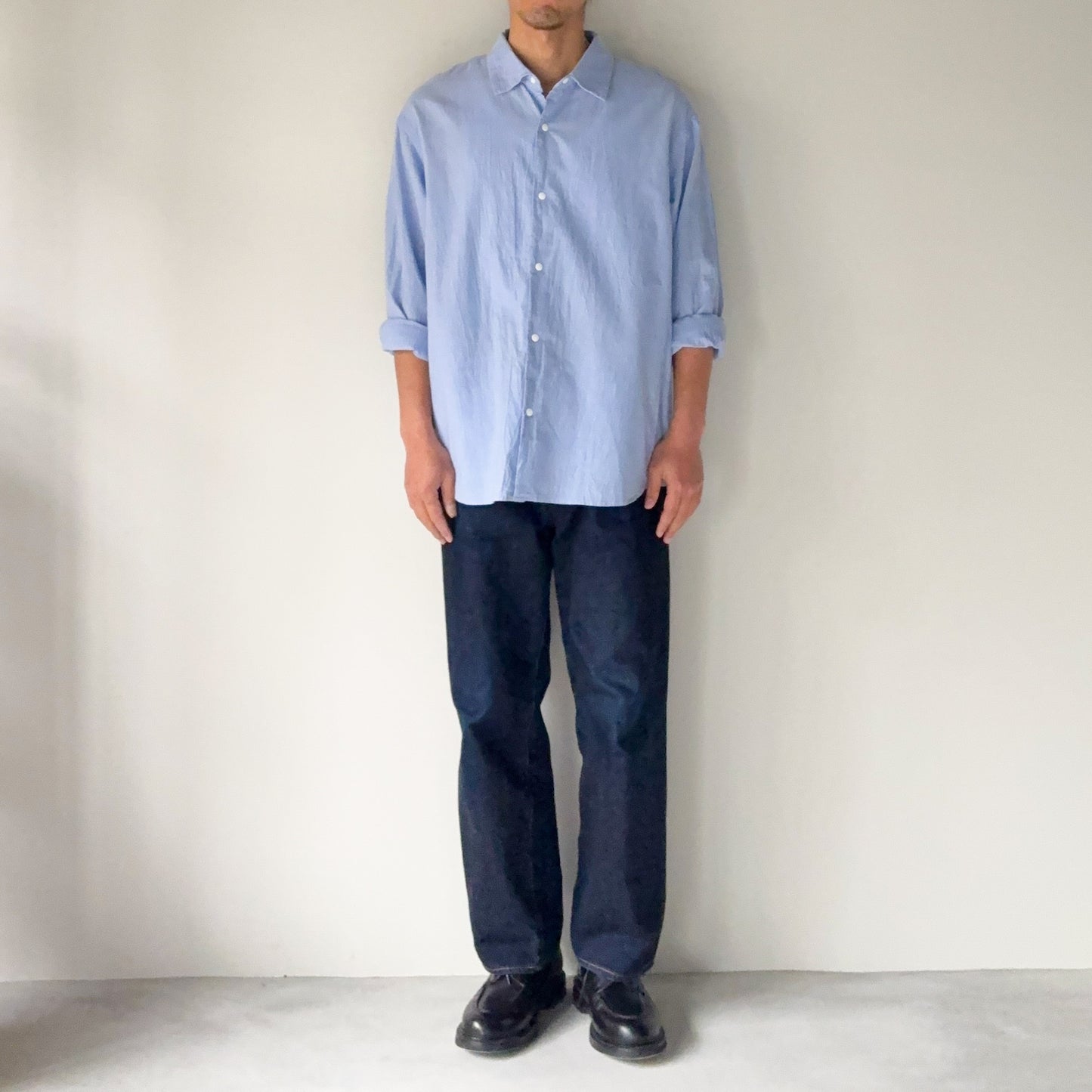 YAECA / Comfort Shirt Extra Wide / BLUE
