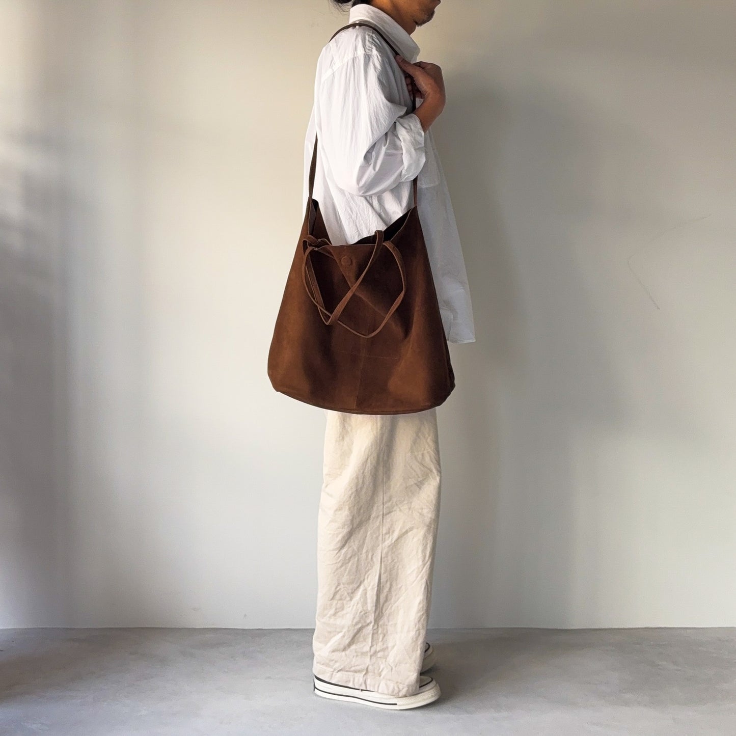 morphee / 3way Large Tote / Coffee Brown