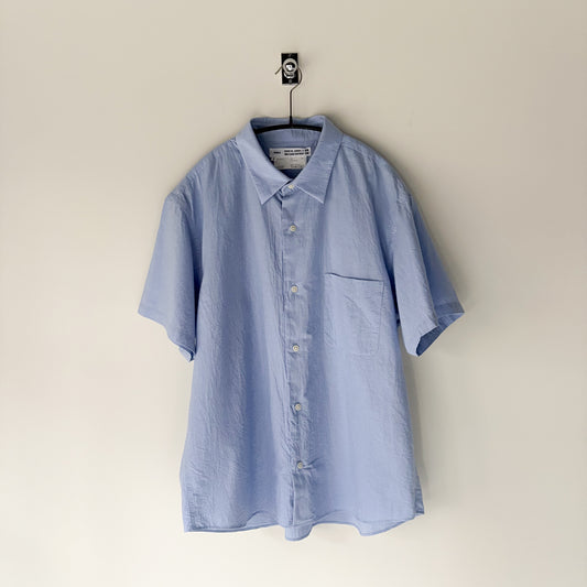YAECA / Button Shirt Wide S/S / BLUE