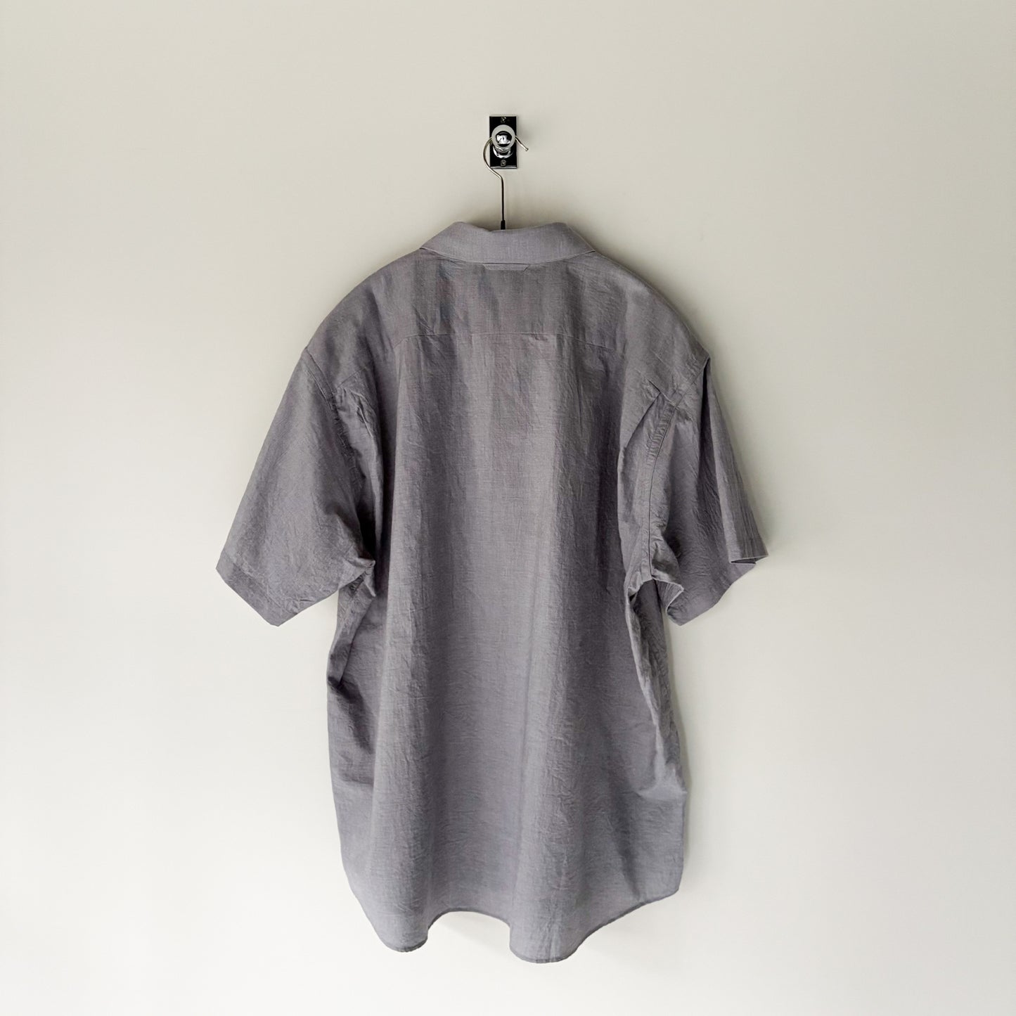 YAECA / Button Shirt Wide S/S / GRAY