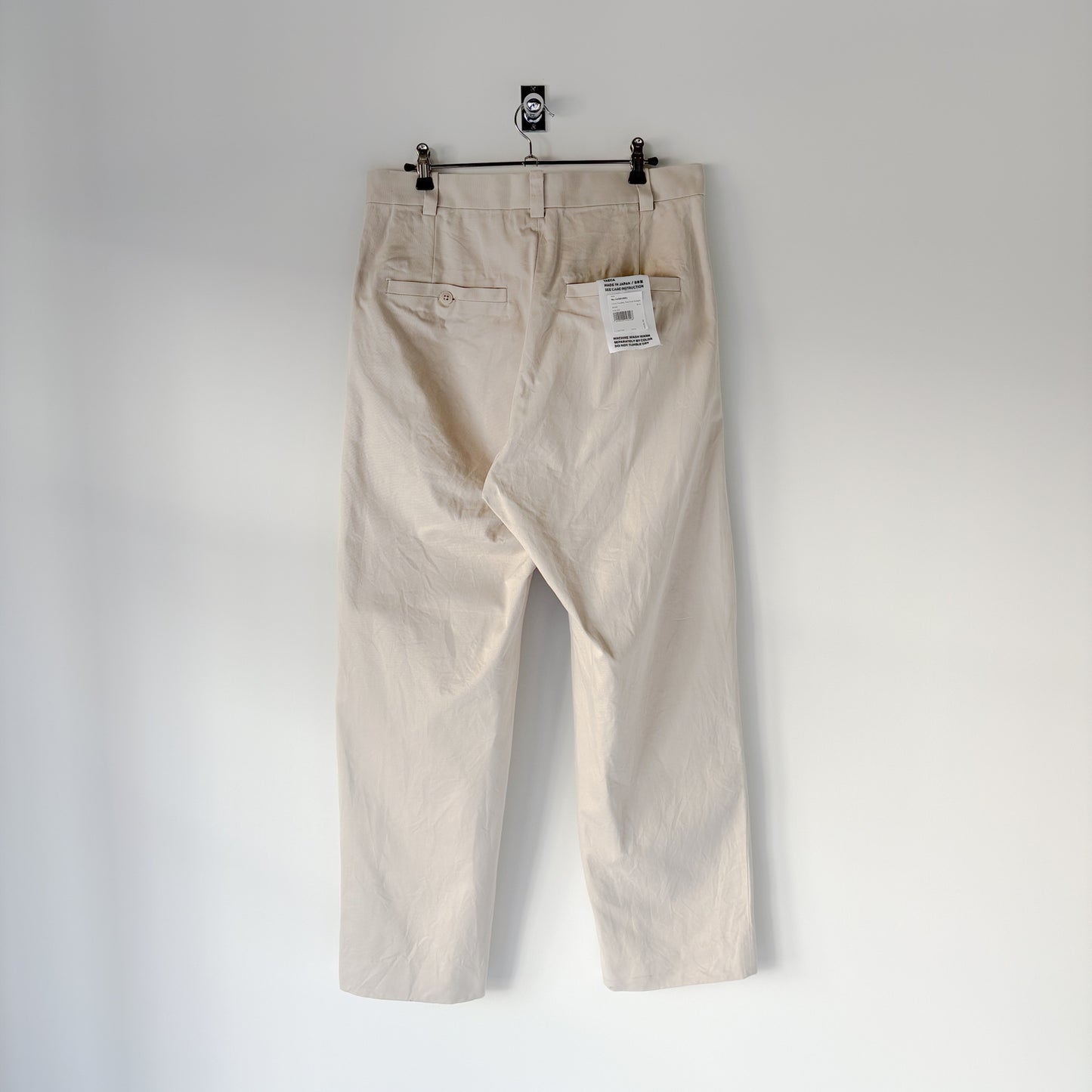 YAECA / Chino Trousers Two-Tuck Straight / BEIGE