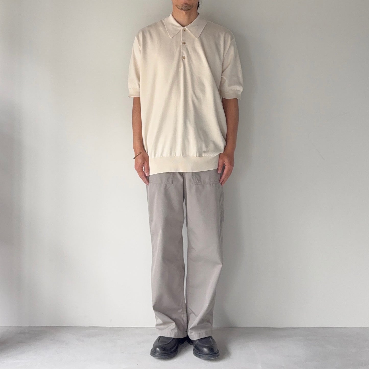 BATONER / Caribbean Seaisland Cotton Polo Short Sleeve / IVORY