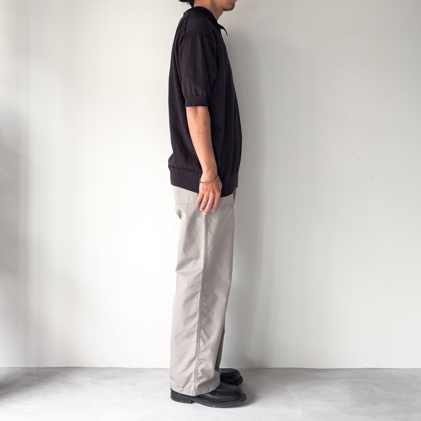 BATONER / Caribbean Seaisland Cotton Polo Short Sleeve / BROWN