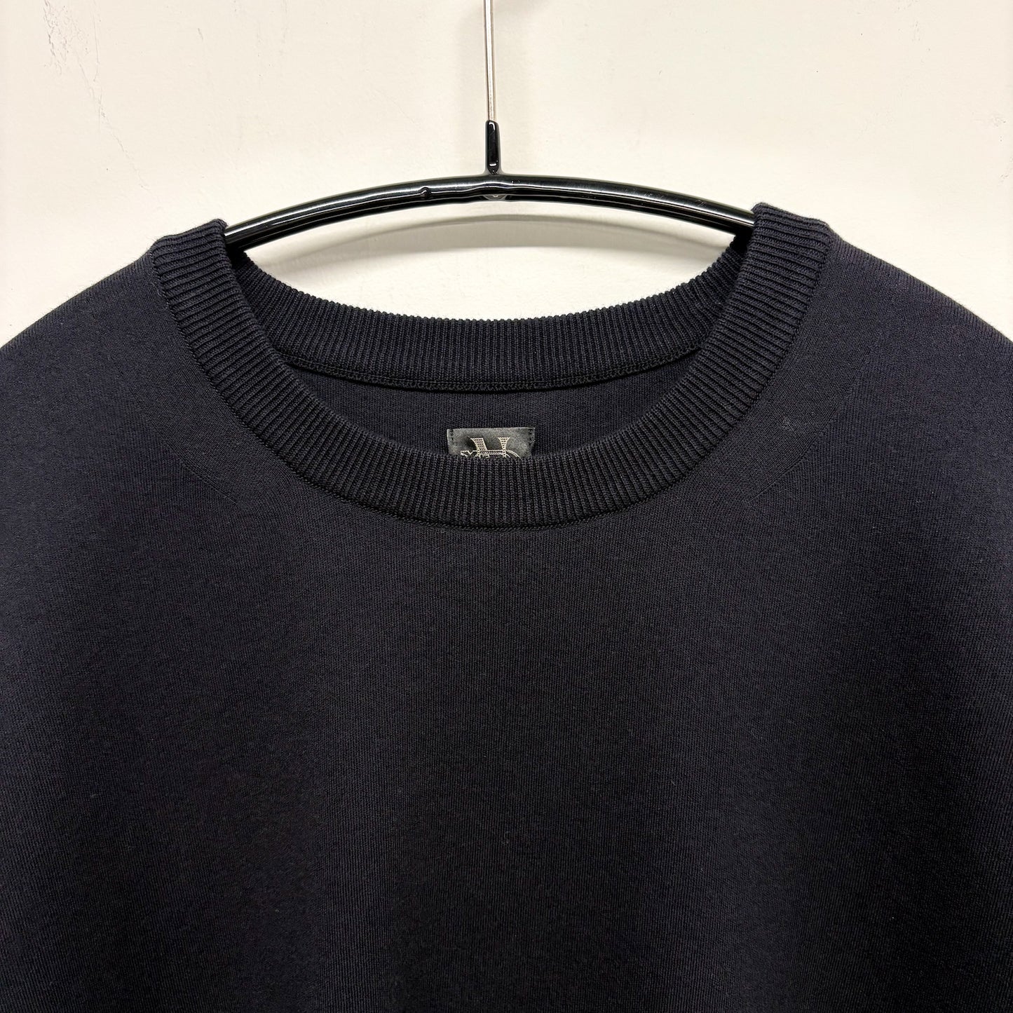 BATONER / 32G Smooth Knit T-Shirt / BLACK