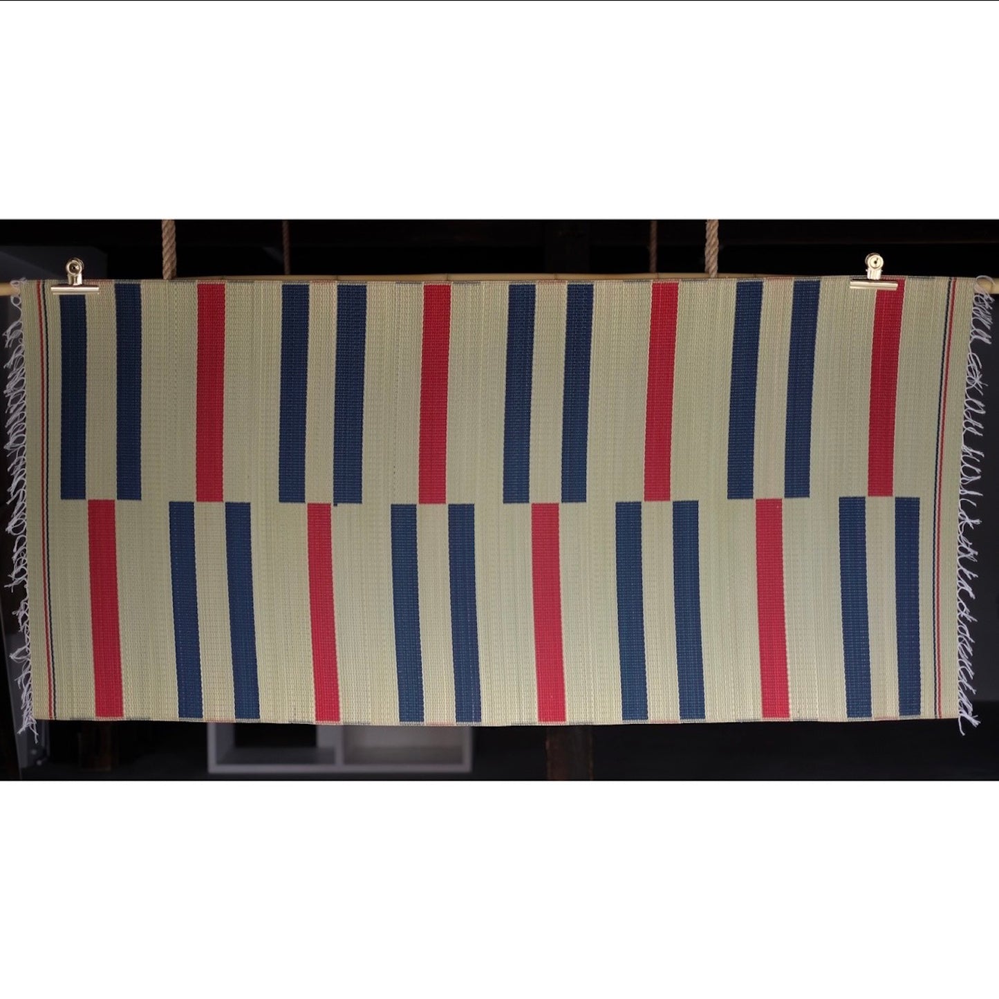 <予約商品>今吉商店 / 花筵 - 縞 / 赤紺