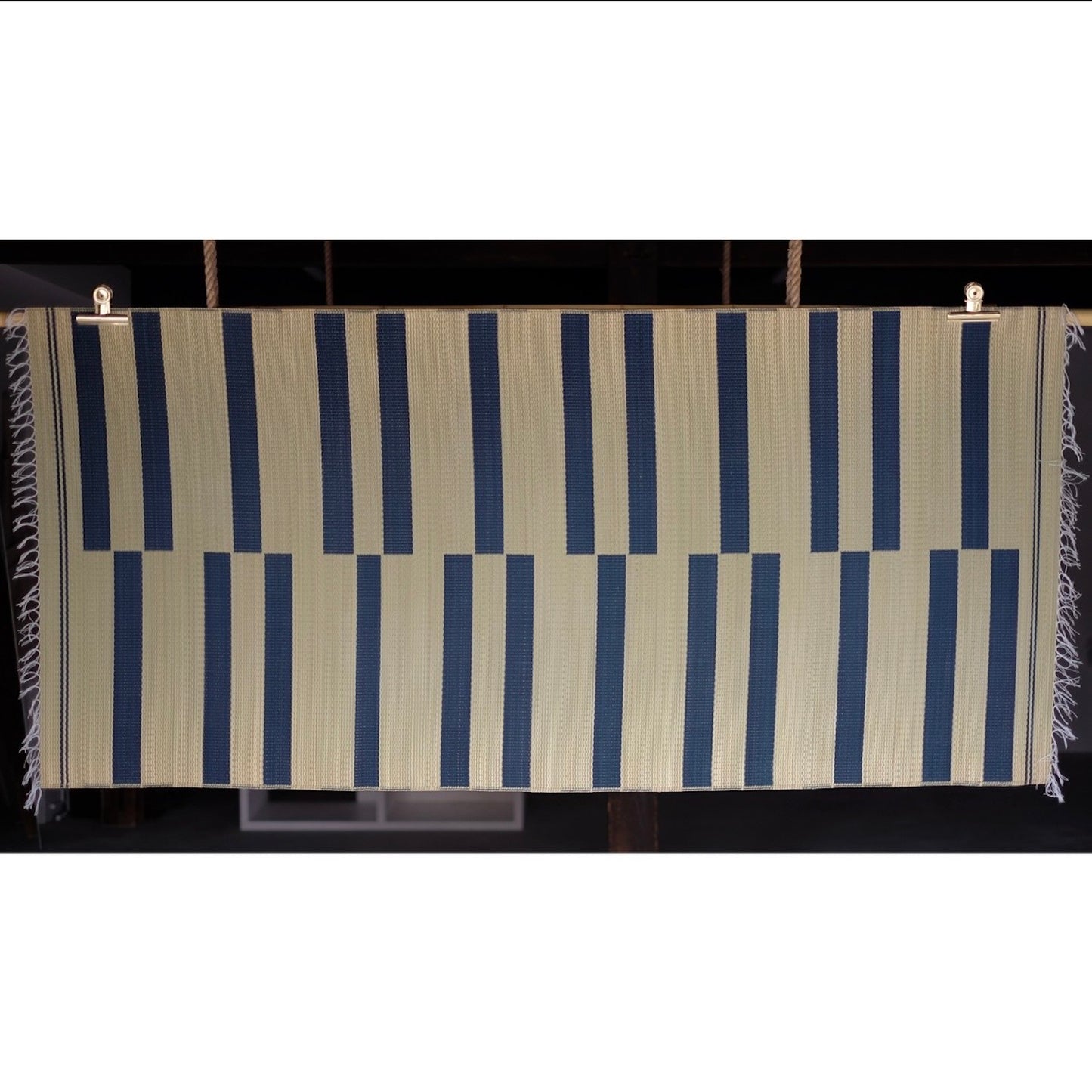 <予約商品>今吉商店 / 花筵 - 縞 / 紺