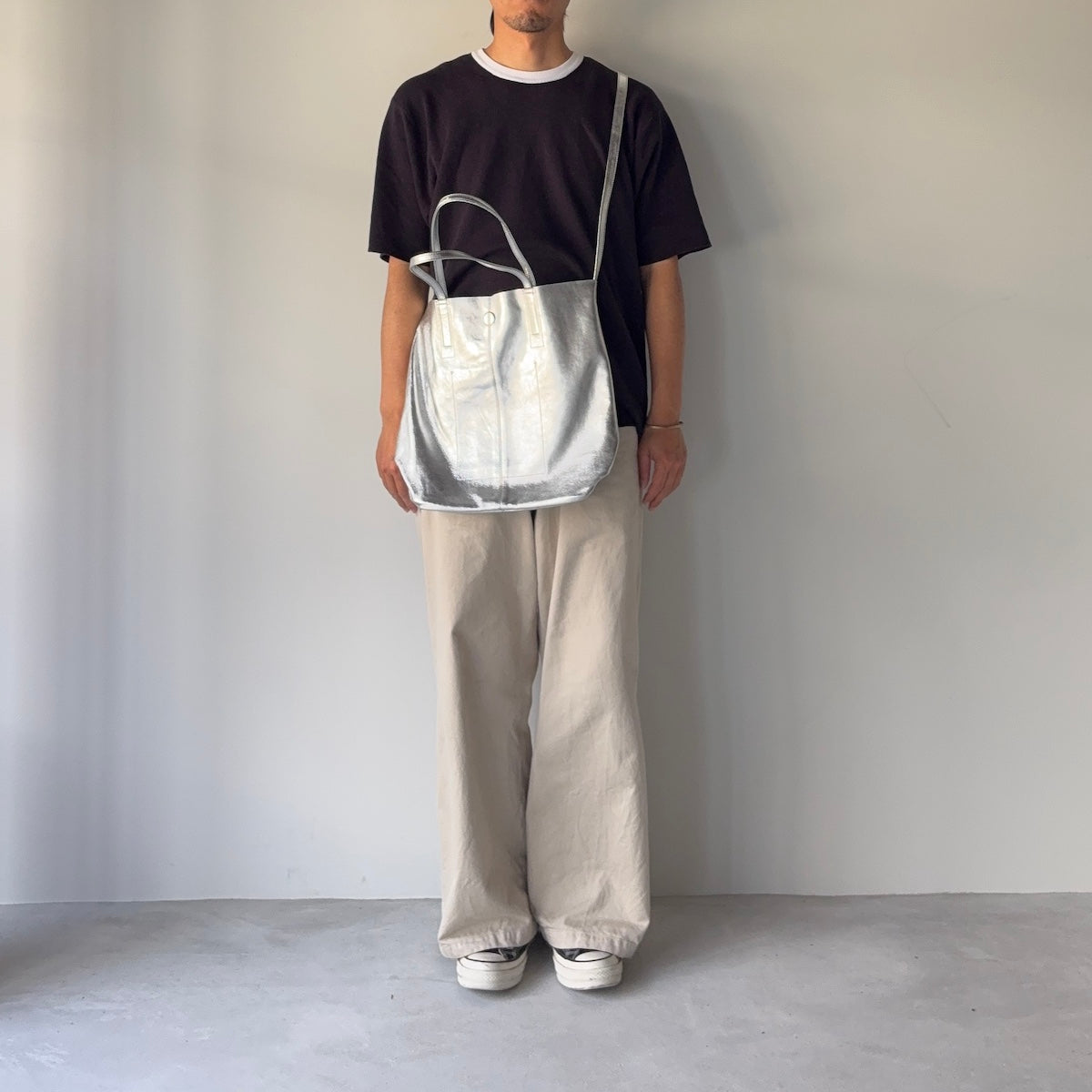 morphee / 3way Medium Tote(L Shoulder) / SILVER