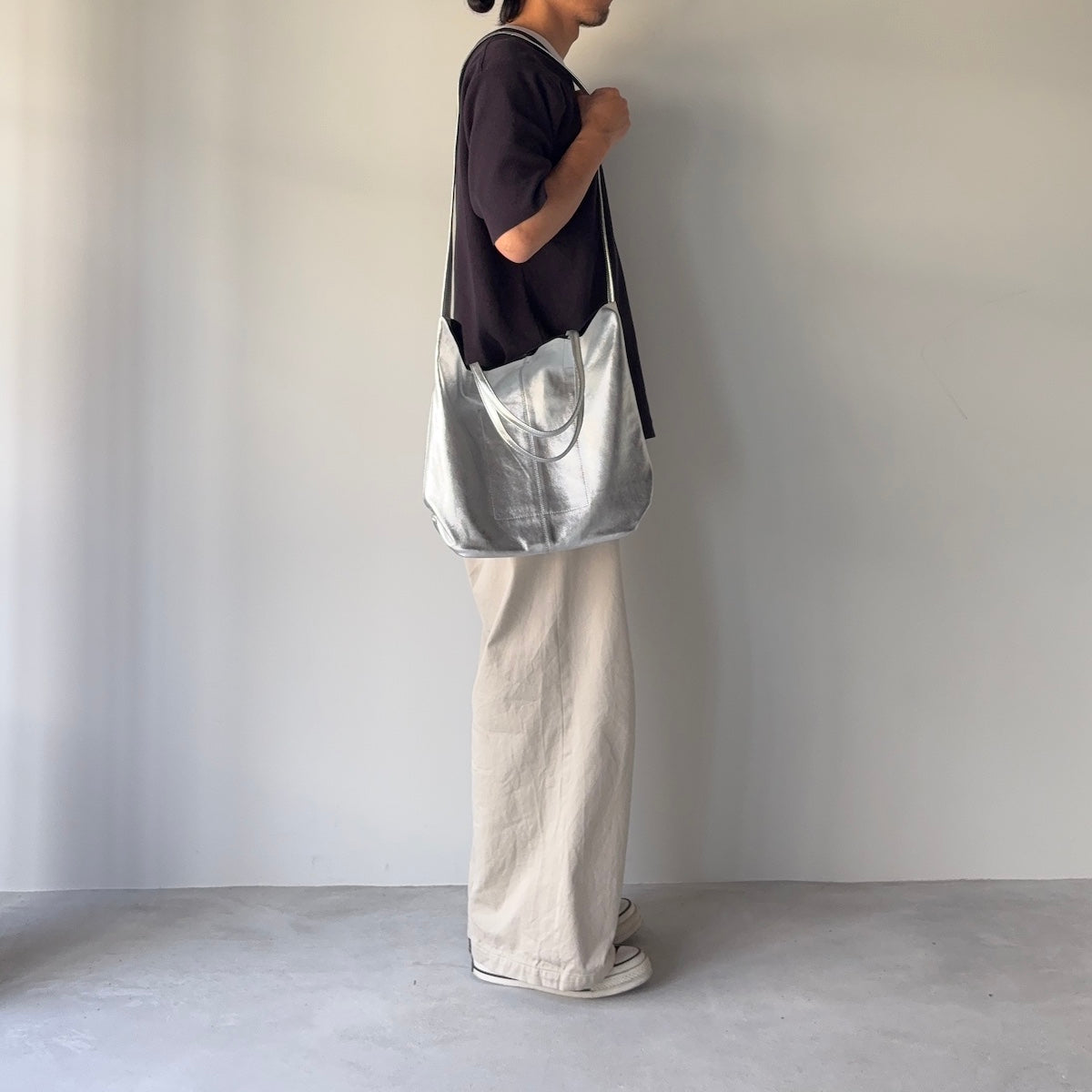 morphee / 3way Medium Tote(L Shoulder) / SILVER
