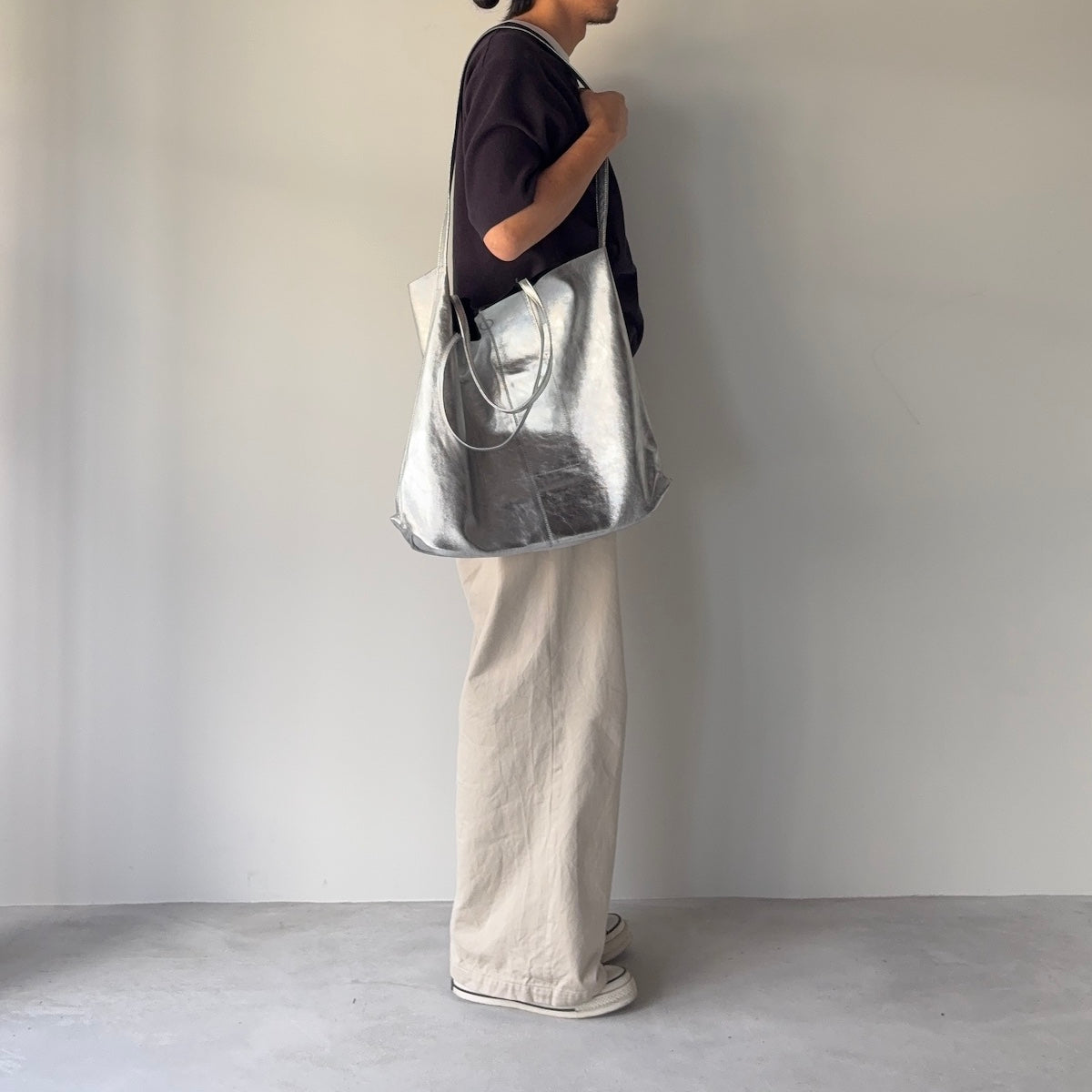 morphee / 3way Large Tote / Silver