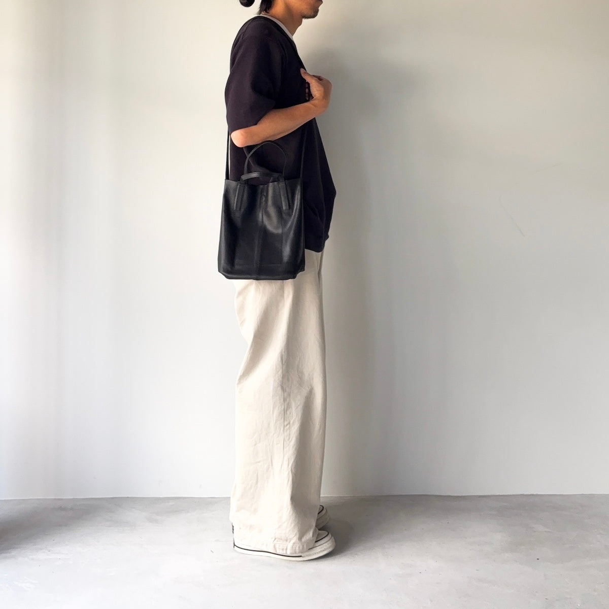 morphee / 2way Small Tote(L Shoulder) / BLACK