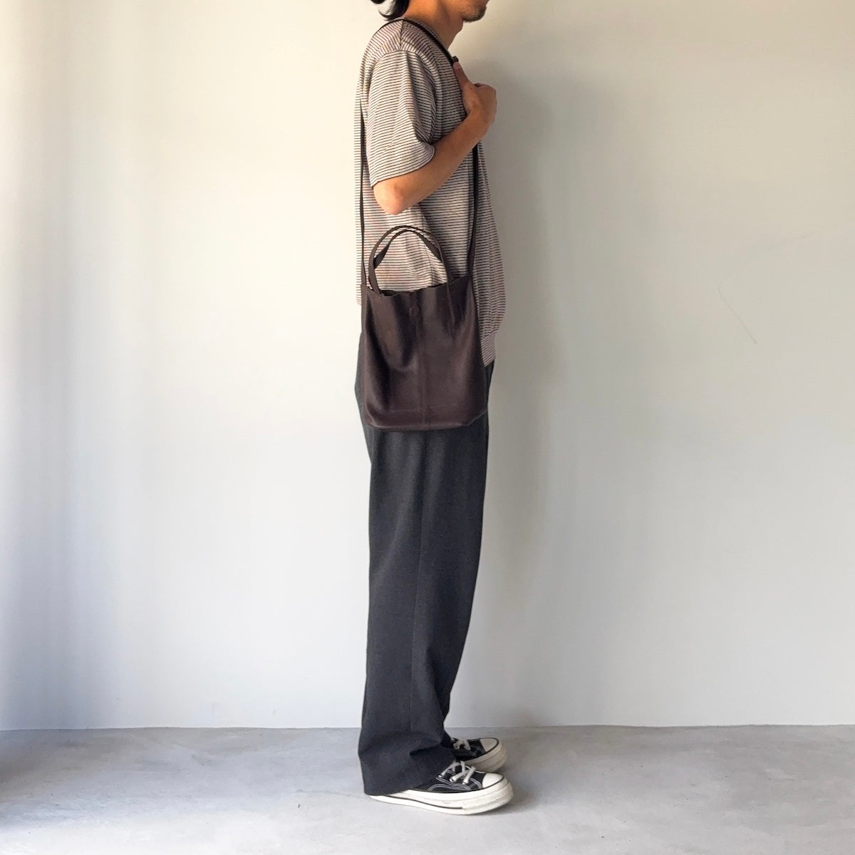 morphee / 2way Small Tote(L Shoulder) / Dark Choco