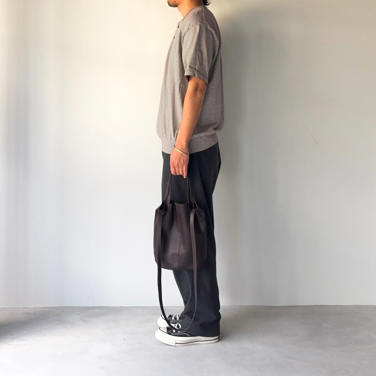 morphee / 2way Small Tote / Dark Choco