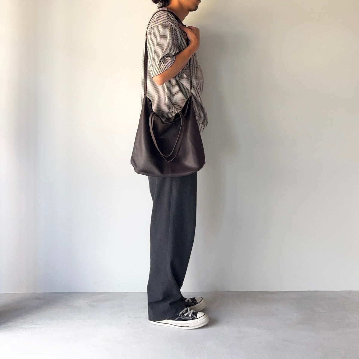 morphee / 3way Medium Tote / Dark Choco
