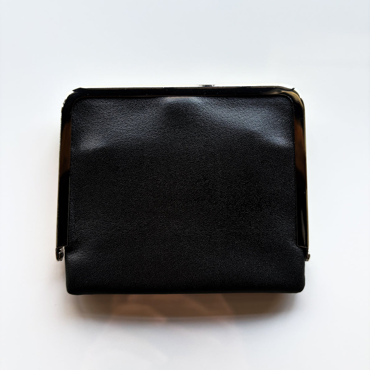 morphee SAC À MAIN / Framed Leather Half Wallet / BLACK（SILVER）