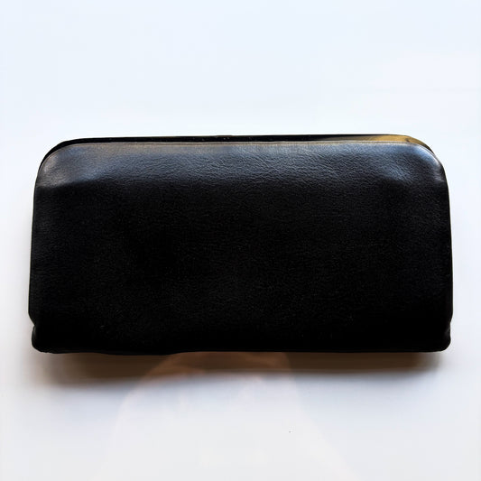 morphee SAC À MAIN / Framed Leather Long Wallet / BLACK（SILVER）