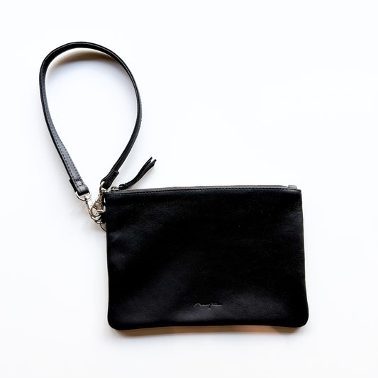 morphee / STRAP LEATHER POUCH / BLACK