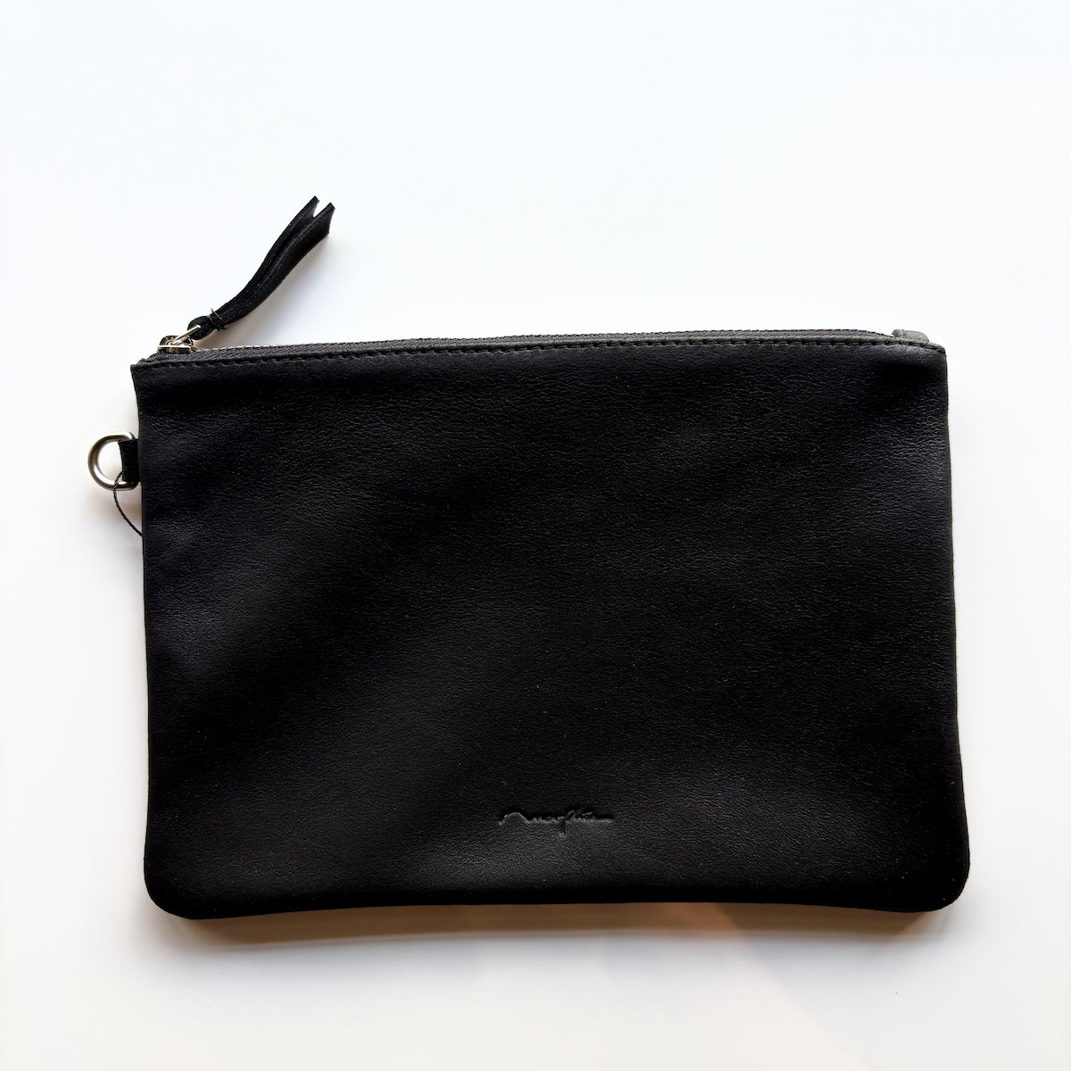 morphee / STRAP LEATHER POUCH / BLACK