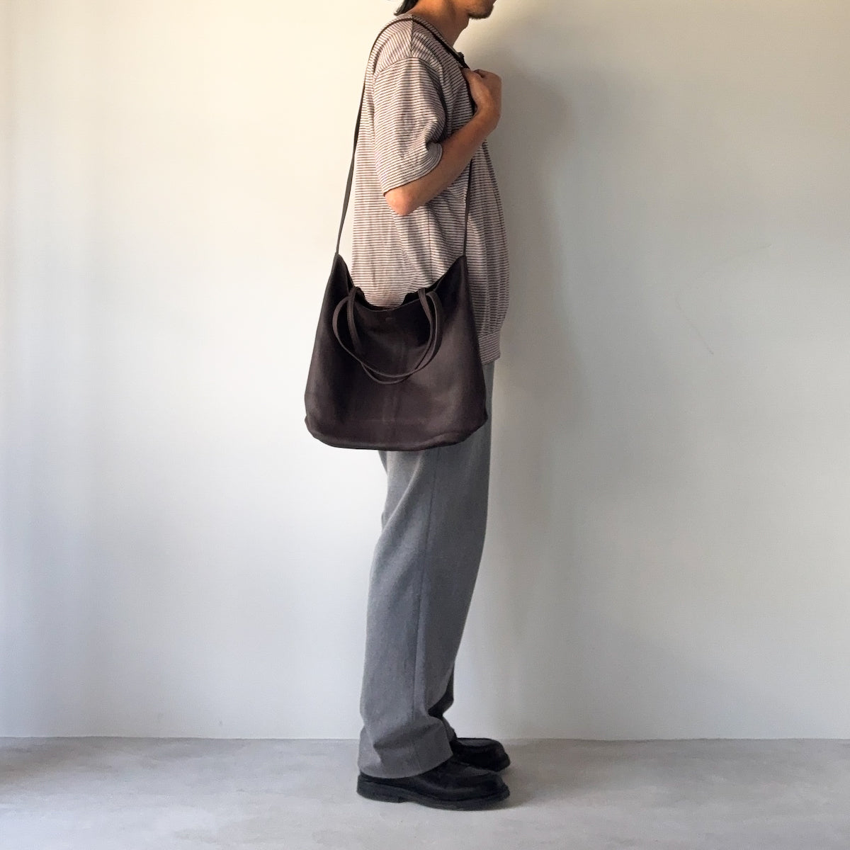 morphee / 3way Medium Tote(L Shoulder) / Dark Choco