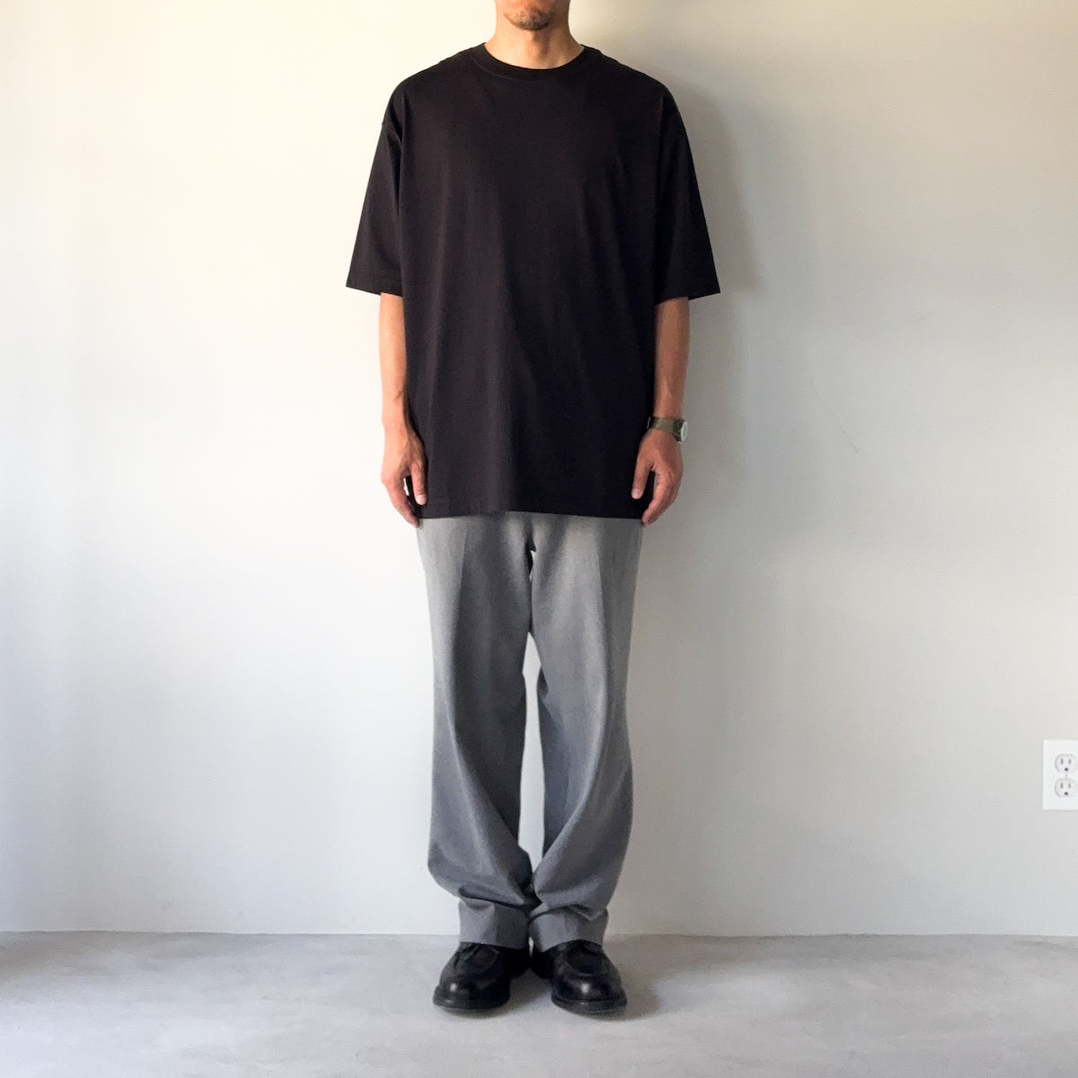 CIOTA / Crew Neck S/S T-Shirt / BLACK