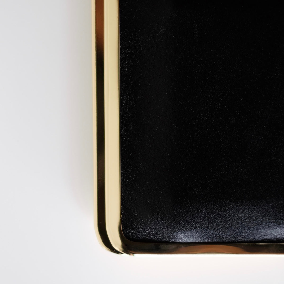 morphee SAC À MAIN / Framed Leather Half Wallet / BLACK（GOLD）