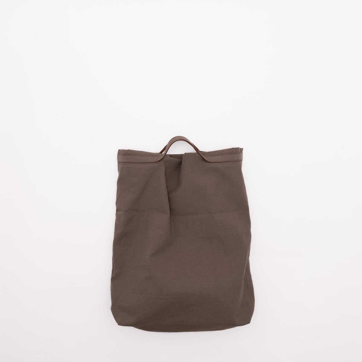 KaILI / COTTON HEMP TRANSFORM BAG M / BROWN