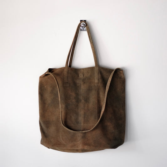morphee / 3way Large Tote / Antique Suede Rust Brown