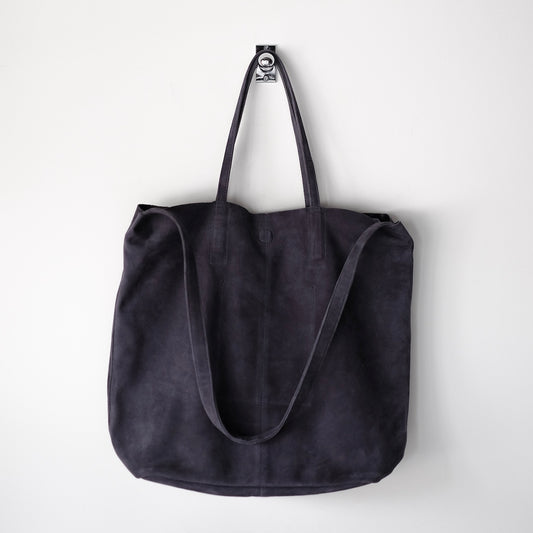 morphee / 3way Large Tote / Oiled Suede Navy