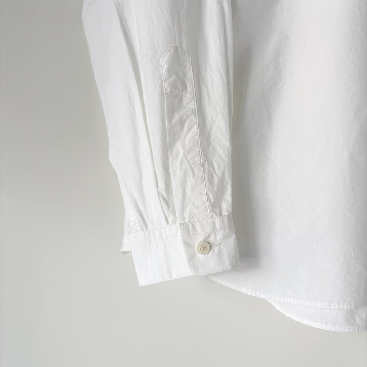 YAECA exclusive for TOOLS / Button Shirt Wide Double Pocket / WHITE