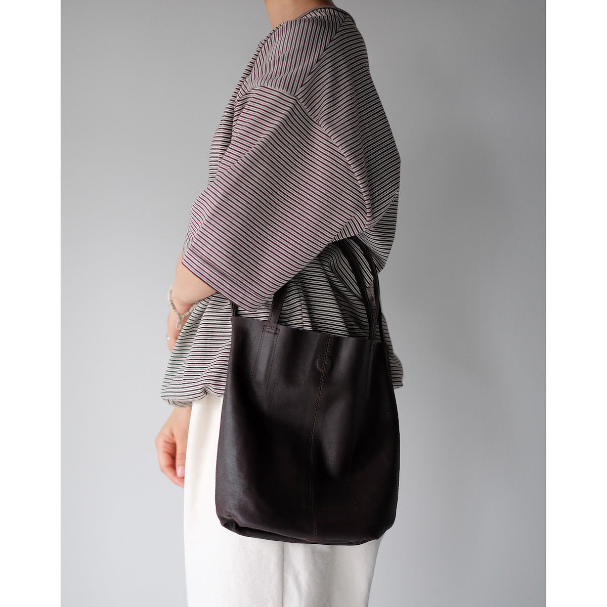 morphee / 3way Medium Tote / Dark Choco