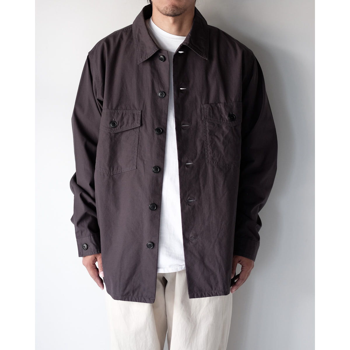 YAECA / Baker Shirt / CHARCOAL