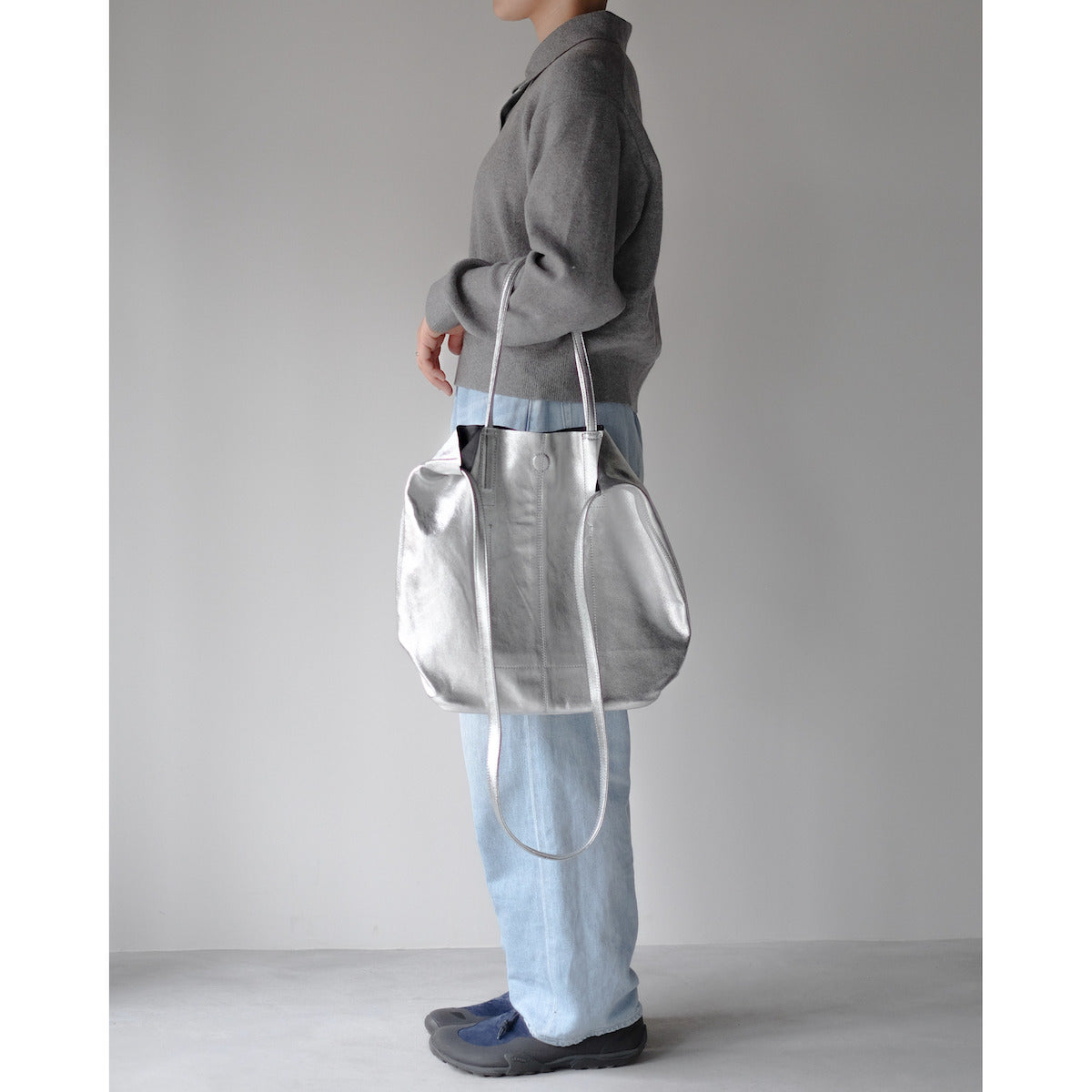 morphee / 3way Medium Tote(L Shoulder) / SILVER