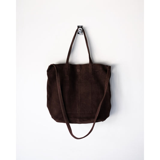 morphee / 3way Medium Tote(L Shoulder) / Oiled Suede Dark Choco