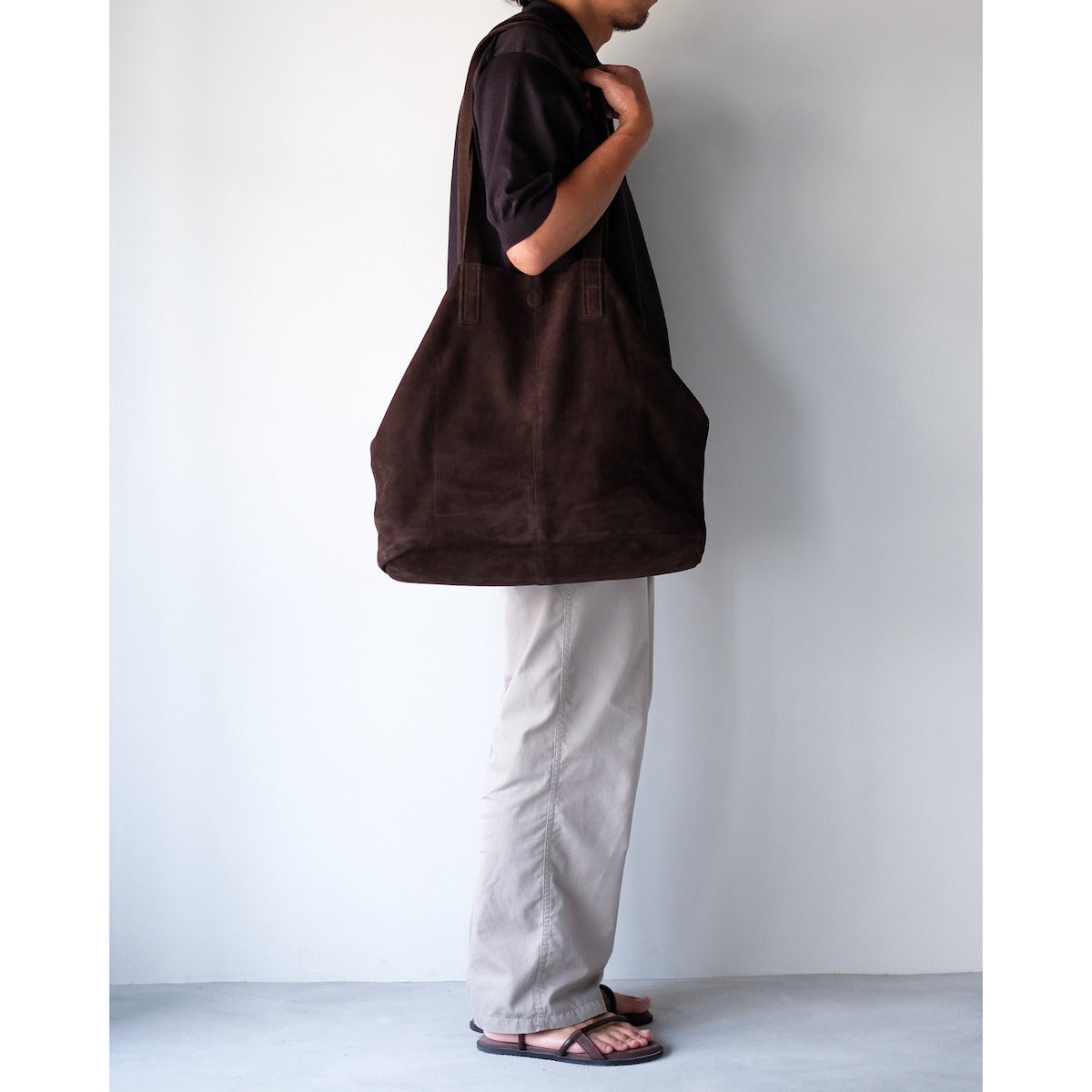 morphee / Big Tote XL / Oiled Suede Dark Choco