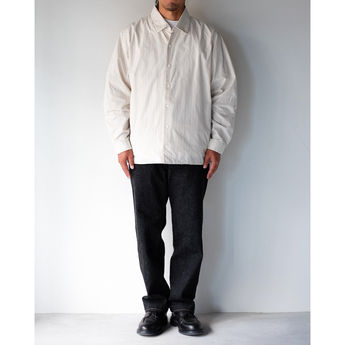 YAECA / Relax Square Comfort Shirt / BEIGE-ST