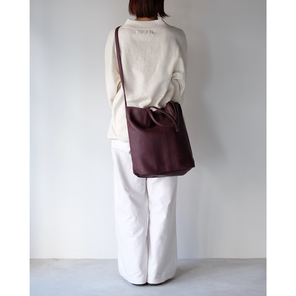 morphee / 3way Medium Tote(L Shoulder) / BURGUNDY