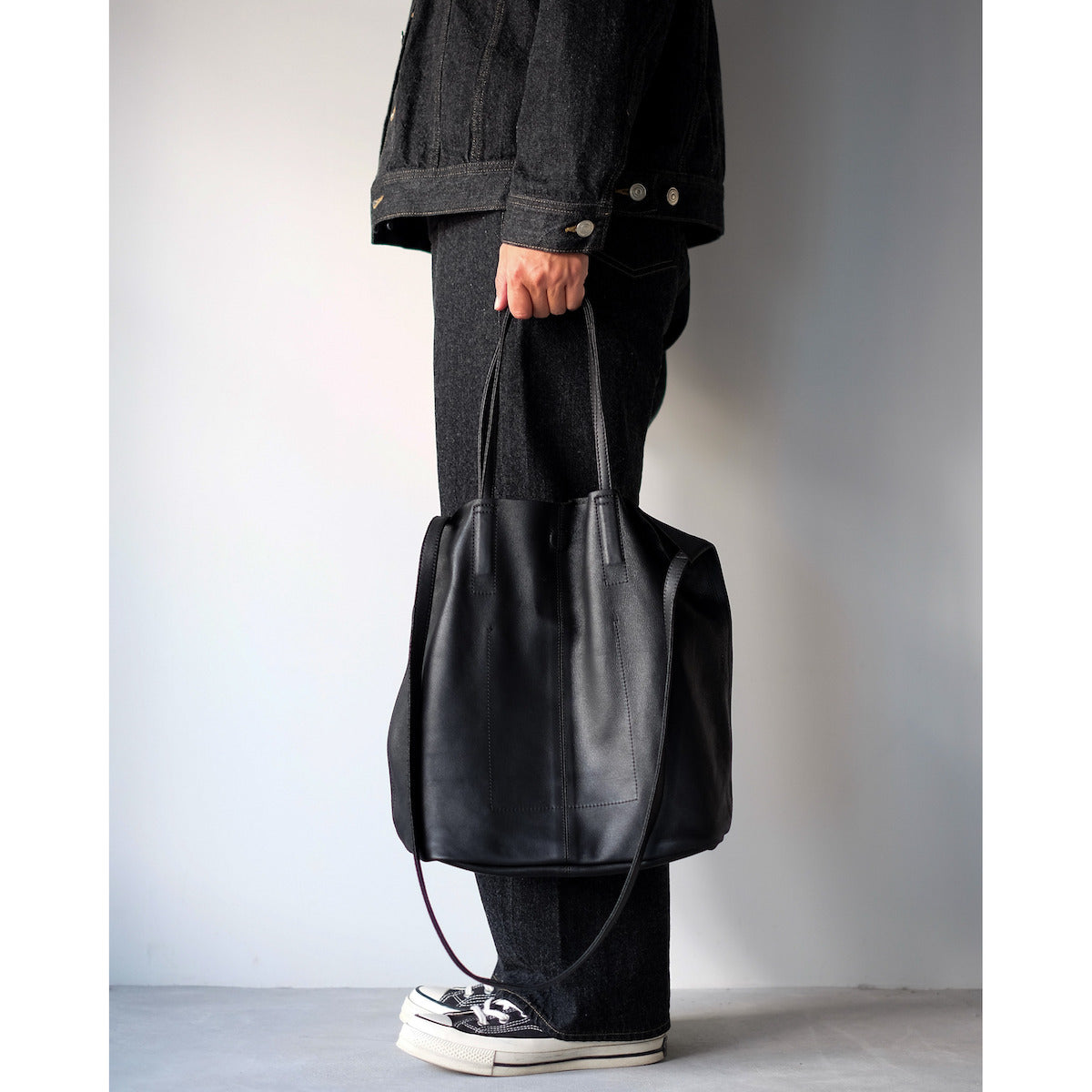 morphee / 3way Medium Tote(L Shoulder) / BLACK