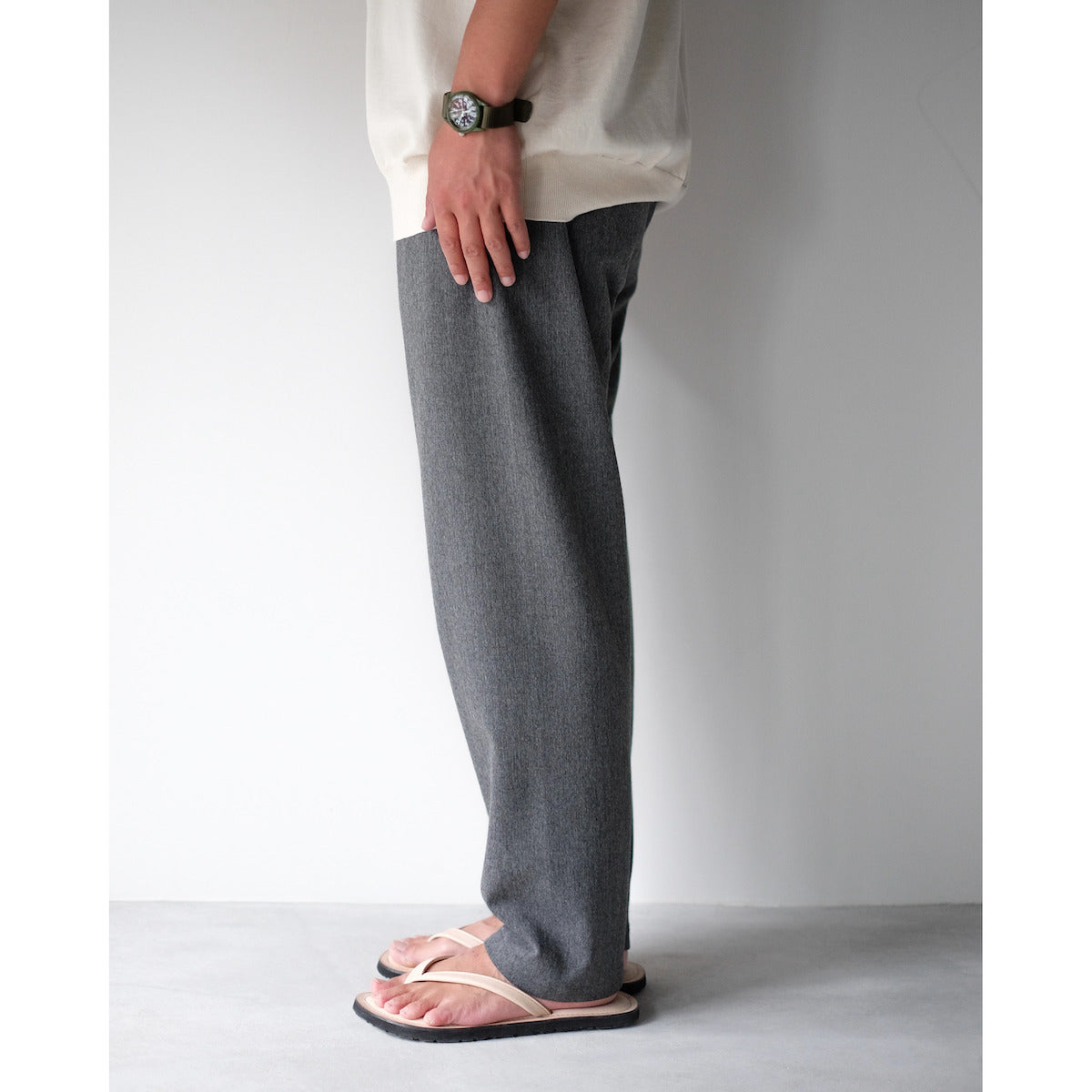 YAECA CONTEMPO / 2way Standard Trousers / Gray