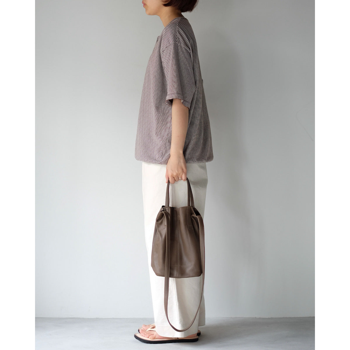 morphee / 2way Small Tote / TAUPE