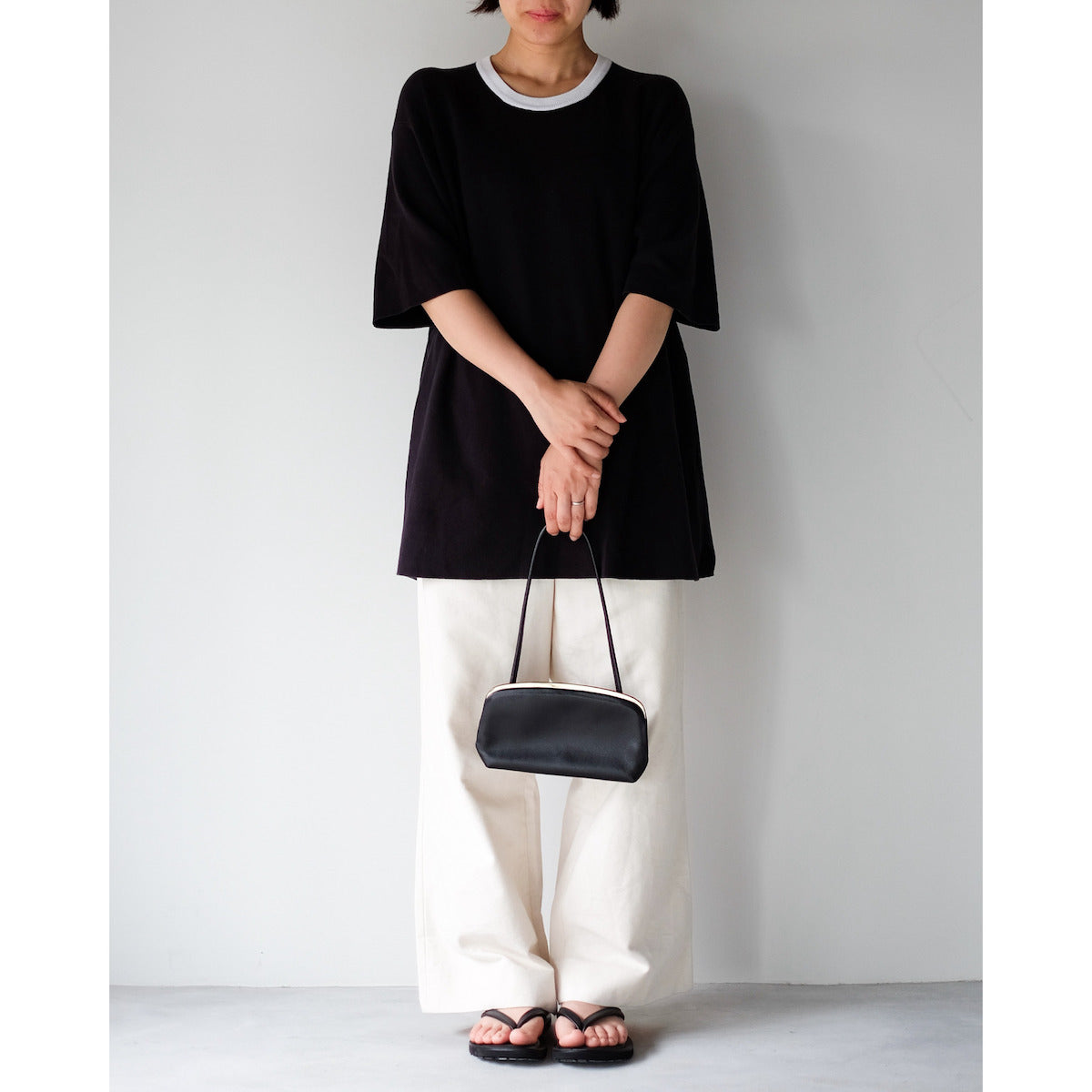 morphee SAC À MAIN / Framed One Shoulder Bag / BLACK（GOLD）