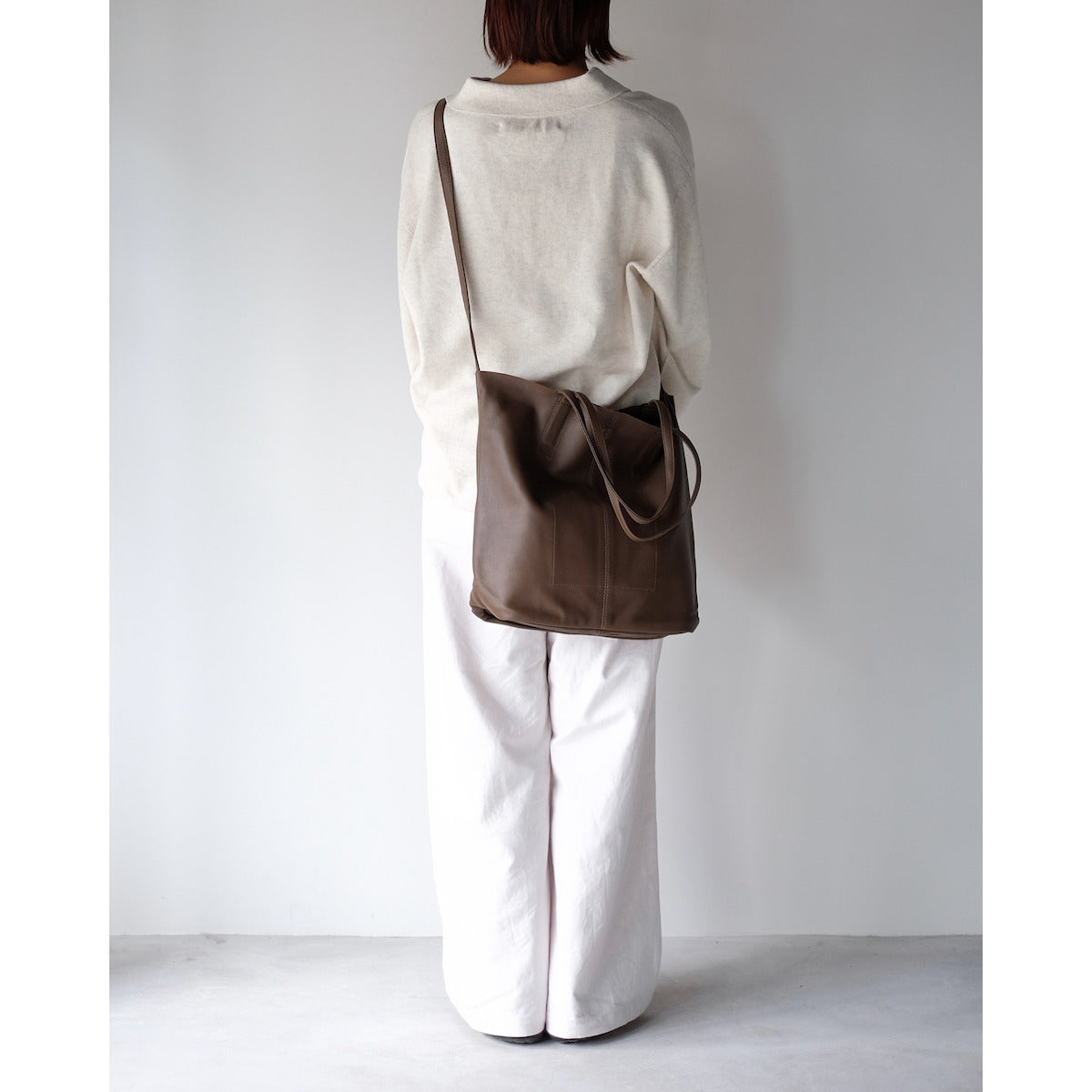 morphee / 3way Medium Tote(L Shoulder) / TAUPE