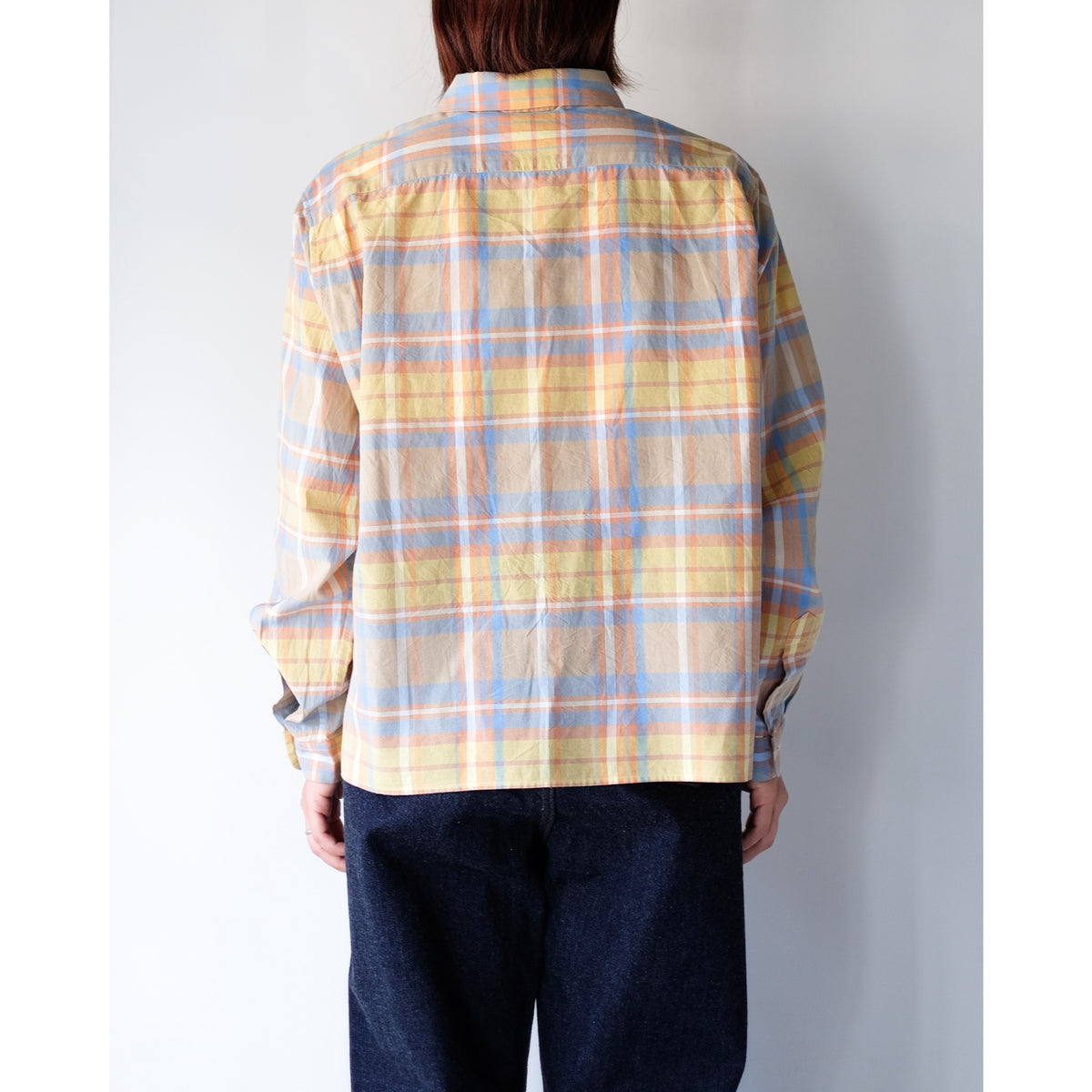 YAECA WOMEN / Relax Square Short Comfort Shirt / BEIGE-CH