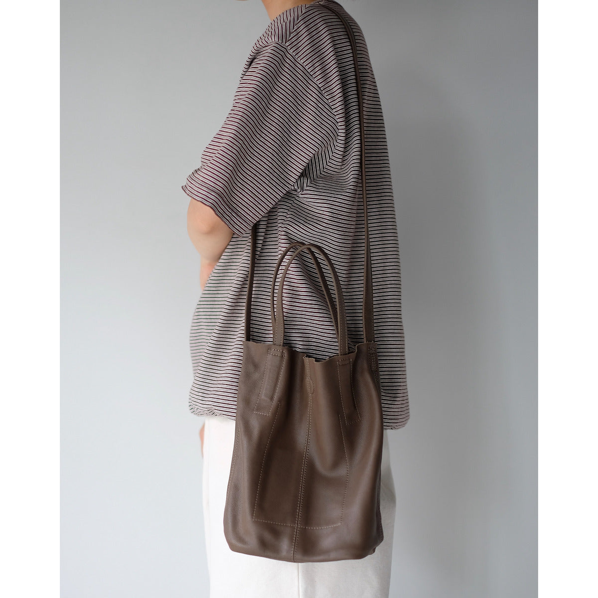 morphee / 2way Small Tote / TAUPE