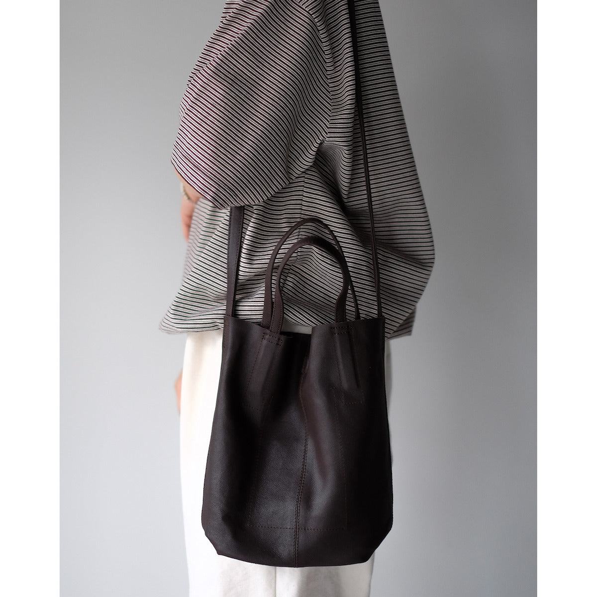 morphee / 2way Small Tote / Dark Choco