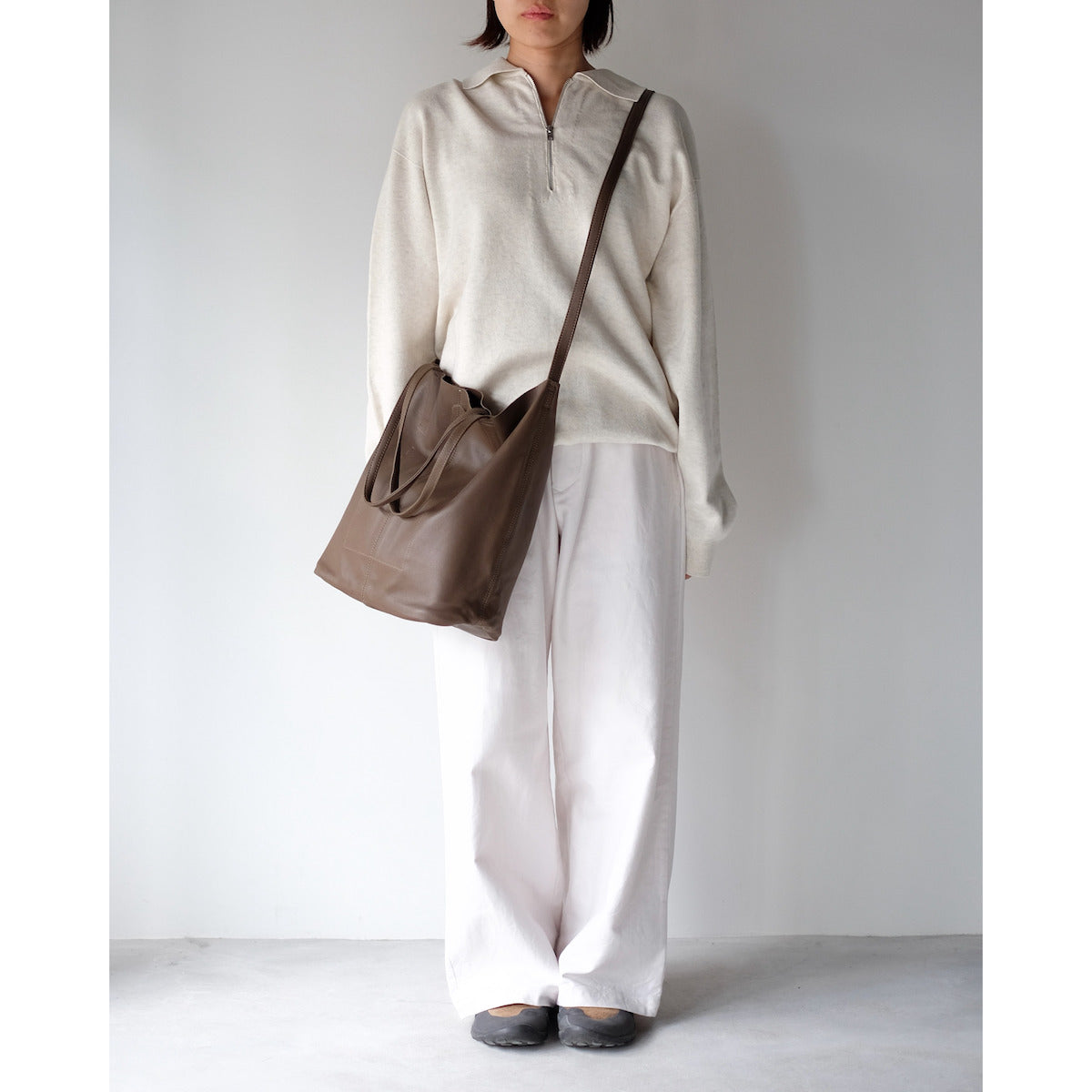 morphee / 3way Medium Tote(L Shoulder) / TAUPE