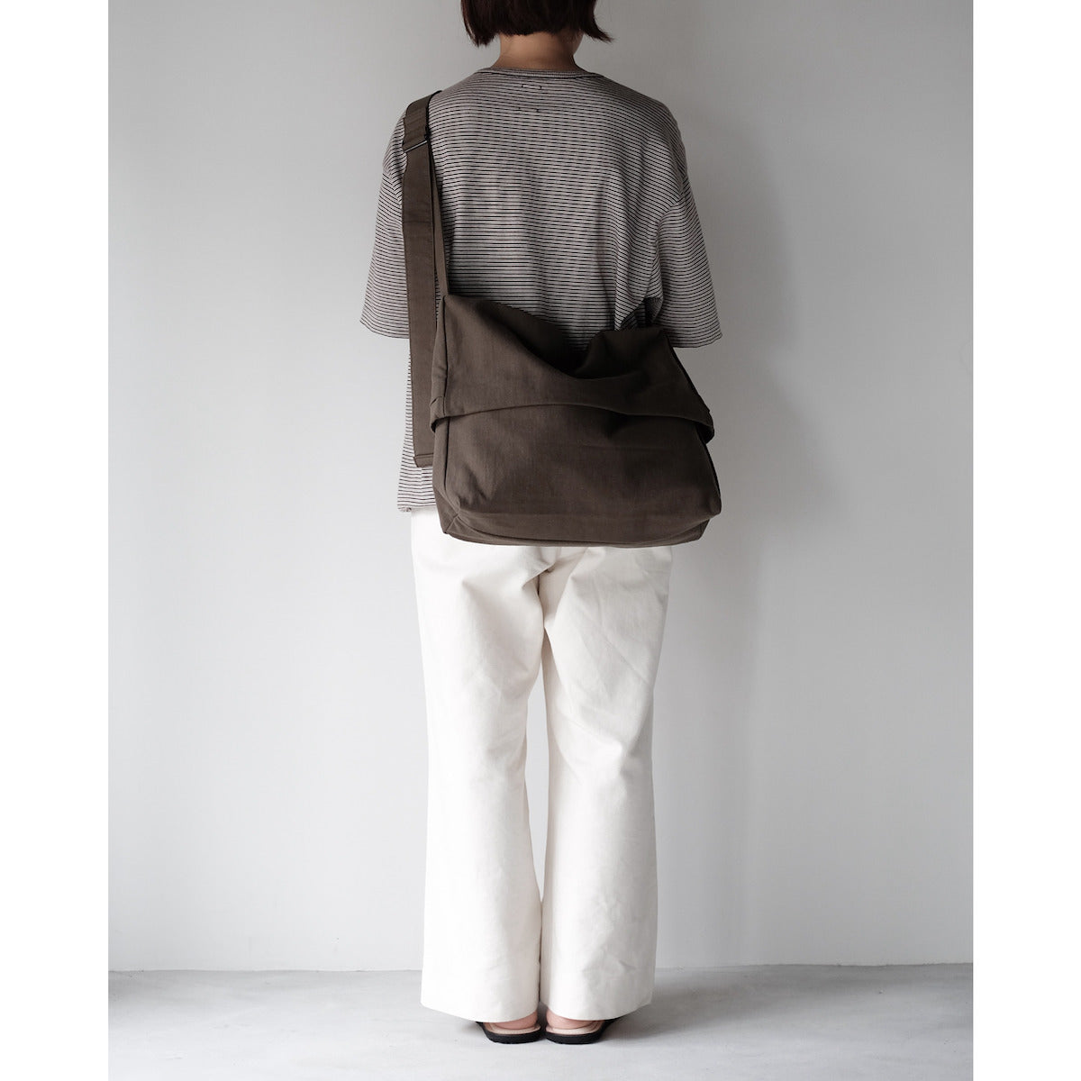 KaILI / COTTON HEMP TRANSFORM BAG M / BROWN