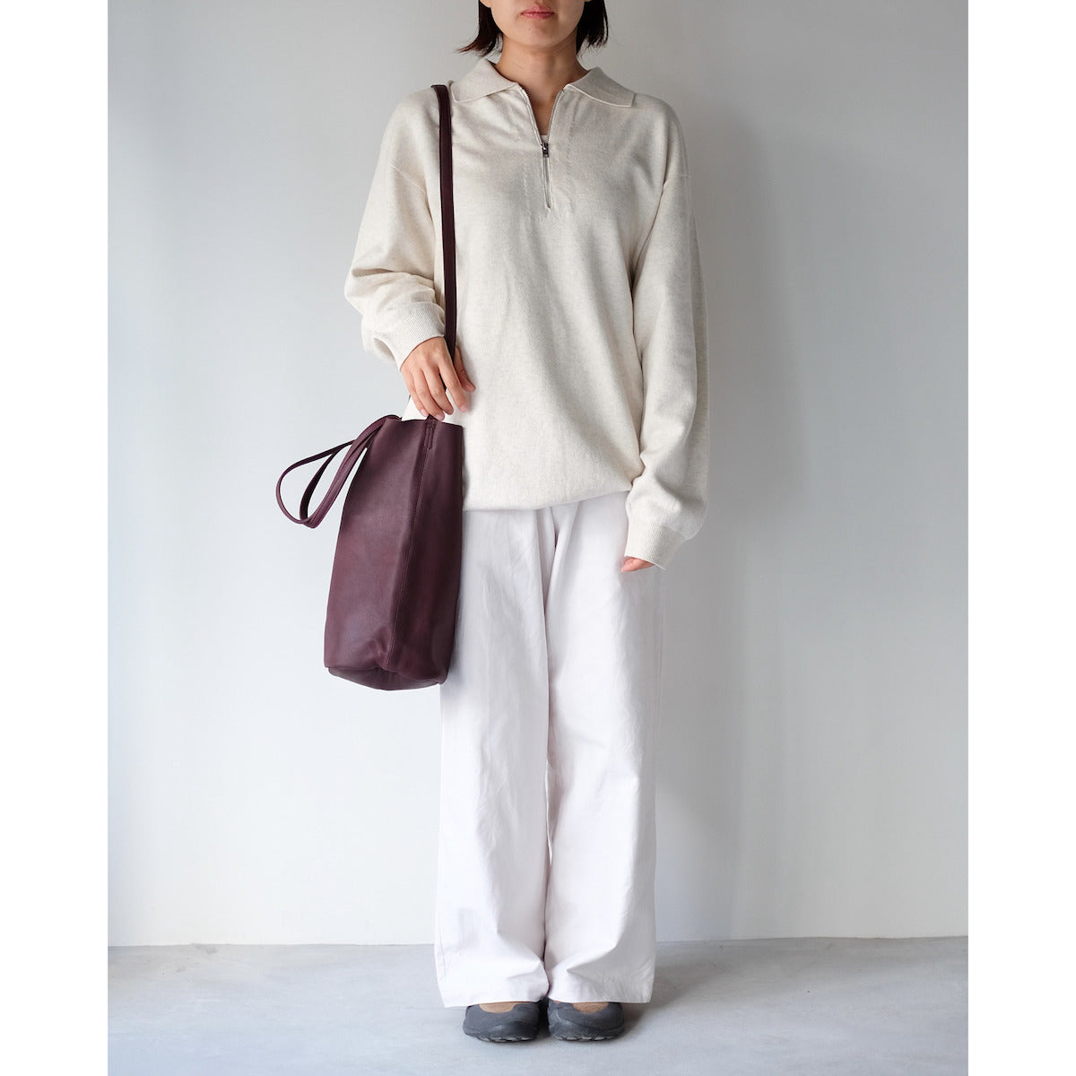 morphee / 3way Medium Tote(L Shoulder) / BURGUNDY